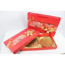 #喜餅禮盒# 2斤對餅喜餅禮盒 【永浴愛河】 附提袋